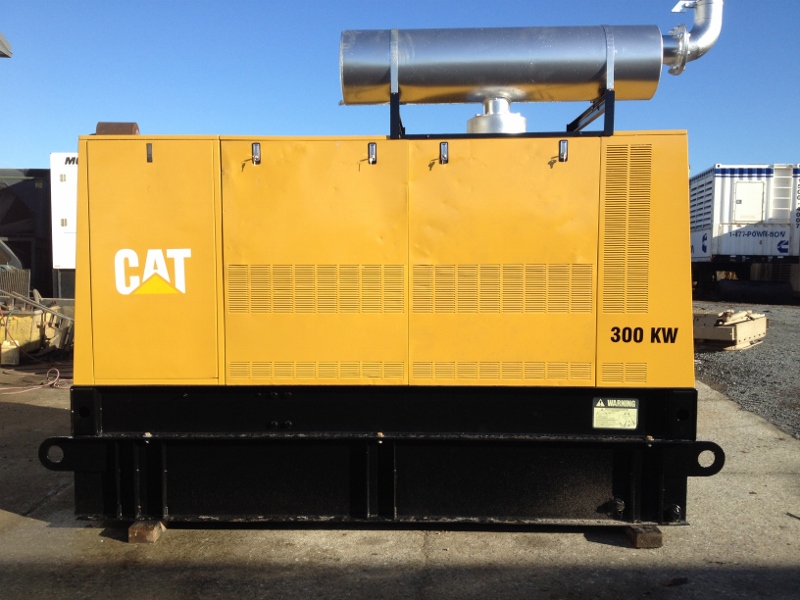 300 KW 1990 Caterpillar Generator 3406B with Enclosure and base fuel