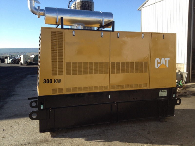 300 KW 1990 Caterpillar Generator 3406B with Enclosure and base fuel
