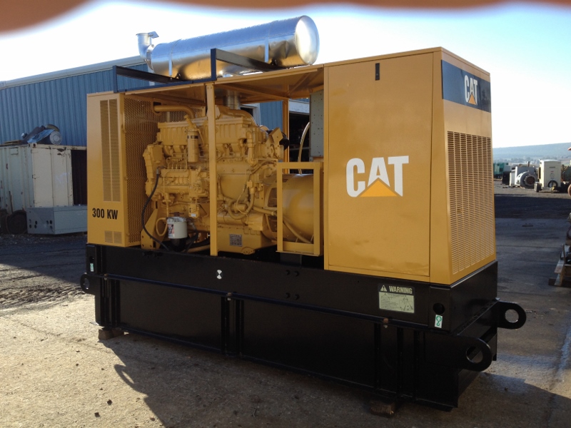300 KW 1990 Caterpillar Generator 3406B with Enclosure and base fuel