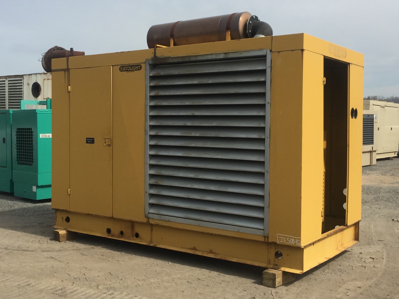 500 kW Katolight Generator, Skid Mounted, 612 Hours, 10 Lead