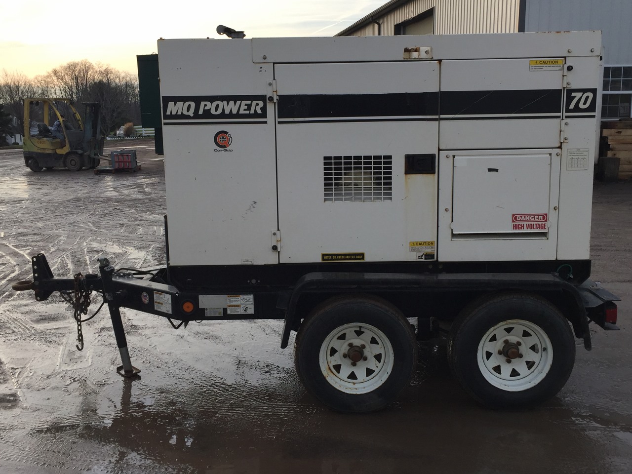 70 KVA Multiquip Generator, Selectable, Base Fuel Tank, Sound