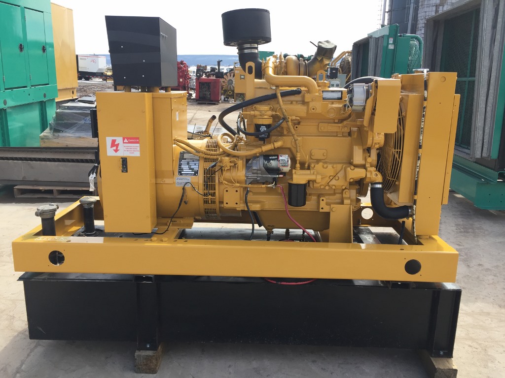 60 kW Katolight Generator, Base Fuel Tank, 12 Lead Reconnectable, John