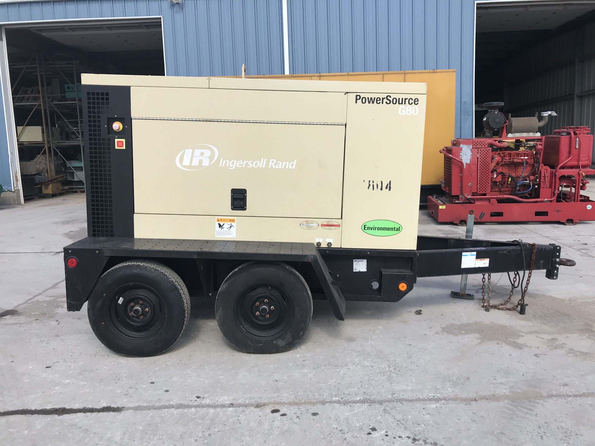 83 kva ingersoll rand generator set base fuel tank sound rh diesel powered com