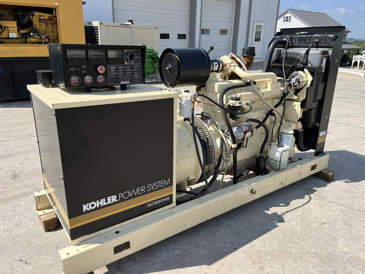 _105 kW Kohler Generator Set, Year 2001, 12 Lead Reconnectable, John