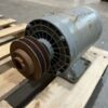 Doerr Electric 3 Phase, AC Motor with Pulley, 5 HP, 1740 RPM, Used Tested - Image 3