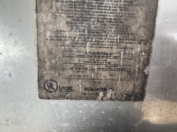Square D 400 Amp Fusable Disconnect in Stainless Steel Nema 3 Enclosure - Image 12