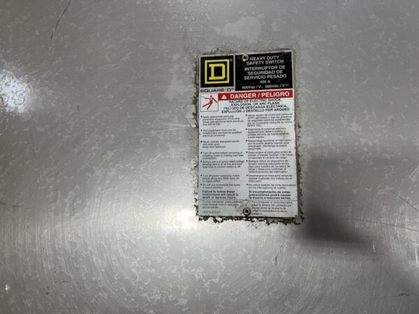 Square D 400 Amp Fusable Disconnect in Stainless Steel Nema 3 Enclosure - Image 7