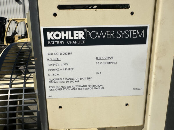 Kohler Generator End, 240 kW, 750 Hours, Load Tested Take Off S60 DDet Engine - Image 8