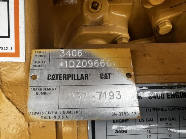 _300 kW CAT 3406C Generator, Open Skid, Year  - 2005, 381 Hours - Image 8