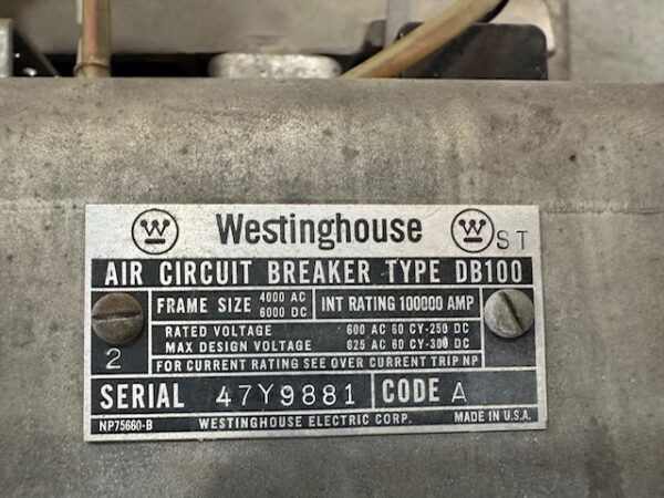 Motorized Electronic Breaker Westinghouse, 4000 Amp - Image 12