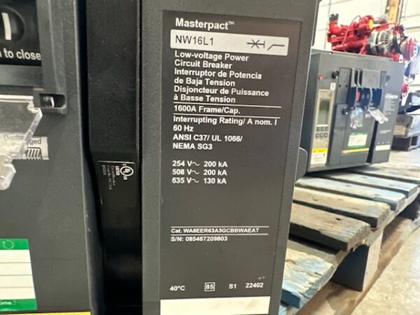 Schneider Motorized Electronic Breaker for paralelling, 1600 Amp - Image 6