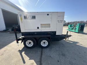 _100 kW CAT Portable Rental Grade Gen Set, With Voltage Selector Switch, Sound Attenuated, Enclosed, 1296 Hours