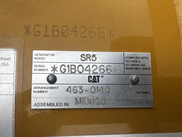 1000 kW Cat C32 Gen Set, Open Skid, Year - 2021, 27 Hours since new, US EPA Tier 2 Pre Emission Engine - Image 16