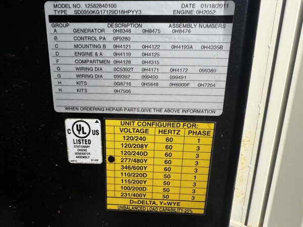 _350 kW Generac Generator, Iveco Engine, Year - 2011, 165 Hours, US EPA Tier 3 Pre Emission Engine - Image 17