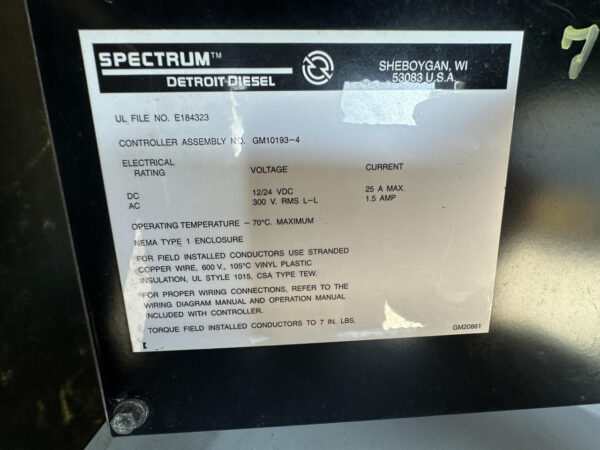 _375 kW Spectrum/Kohler Generator, with Sound Attenuated Enclosure and Base Fuel Tank, 14 Liter S60 Detroit Diesel Engine, Year - 2001 - Image 13