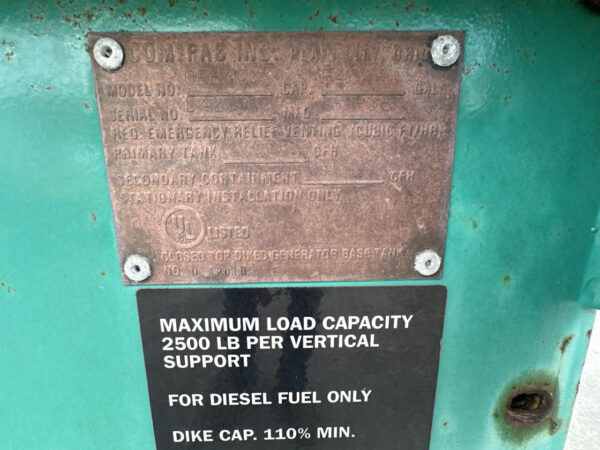 _500 kW Cummins/Onan Gen Set, with Enclosure and Base Fuel Tank, Year - 2008, 59 Hours, US EPA Tier 2 Pre Emissions - Image 10