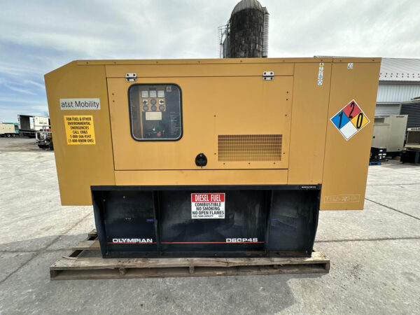 __60 kW CAT/Olympian Generator, with Sound Attenuated Enclosure and Base Fuel Tank, CAT/Perkins C4.4 Engine, 998 Hours, Year - 2005