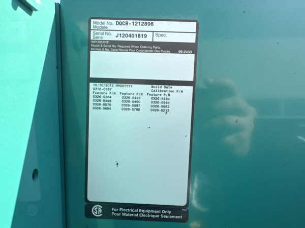 _750 kW Cummins/Onan Gen Set, QSK23 Cummins Engine, Year - 2012, 169 Hours, US EPA Tier 2 Pre Emission - Image 16