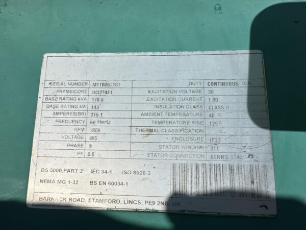 __80 kW Cummins/Onan Gen Set, with QSB 4.5 Engine, Year - 2017, Hours - 4892, Open skid - Image 11