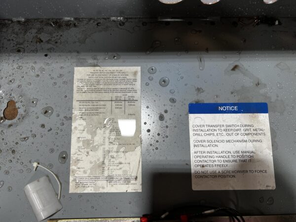 Kohler Automatic Transfer Switch, 100 Amp, Year - 2006, 4 Wires, 3 Phase, Nema 1 Enclosure - Image 7