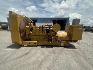 1250 kW Caterpillar 3512 DITA Gen Set, 970 Hours, Open skid with Radiator