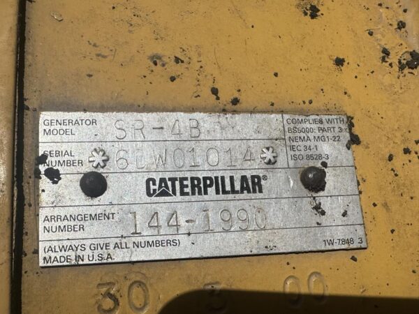 1250 kW Caterpillar 3512 DITA Gen Set, 970 Hours, Open skid with Radiator - Image 13