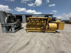 1500 kW Caterpillar 3516 DI Gen Set, 2104 Hour, Open Skid with Remote Electric Drive Radiator Included