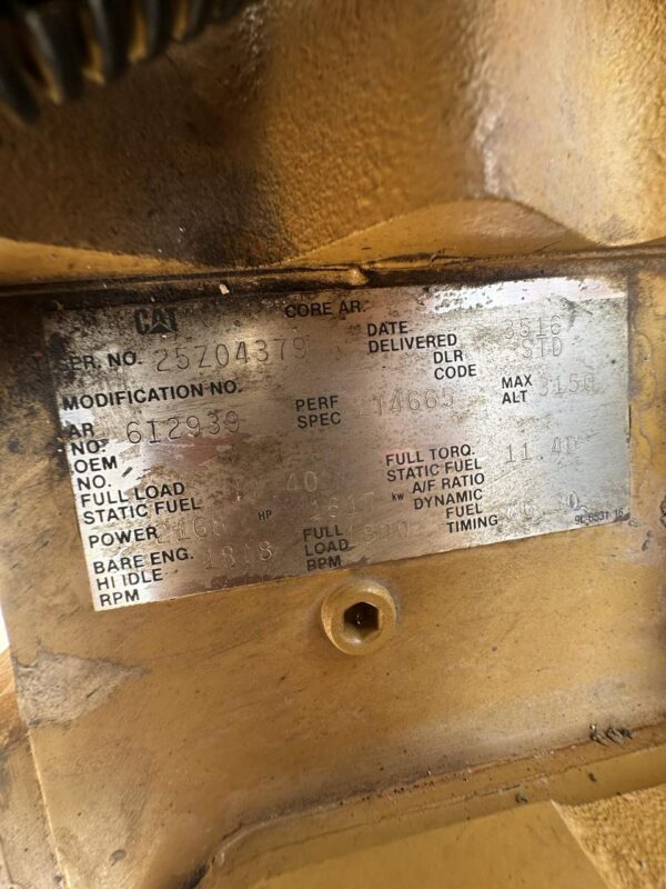 1500 kW Caterpillar 3516 DI Gen Set, 2104 Hour, Open Skid with Remote Electric Drive Radiator Included - Image 8
