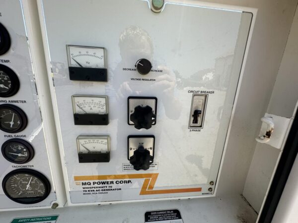 __70 KVA/40 kW  MQ Power Corp. Generator, John Deere Engine, Rental Grade, Year - 2005, 564 Hours - Image 11