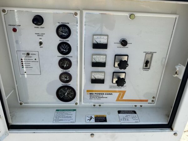 __70 KVA/40 kW  MQ Power Corp. Generator, John Deere Engine, Rental Grade, Year - 2005, 564 Hours - Image 13