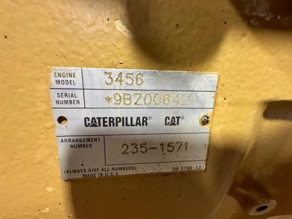 3456 CAT Industrial Engine, 659 Hours, 669 HP, Take Out of Genset - Image 10