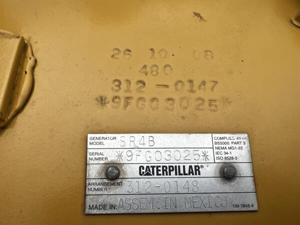 545 kW CAT SR4B Gen End to Fit 3412 or C18 - Image 8