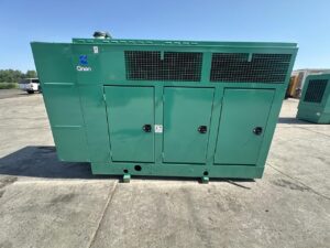 _100 kW Cummins/Onan Generator, with Enclosure and Base Fuel Tank, 6BT - 5.9 Liter Cummins Engine, Year - 1999, 400 Hours