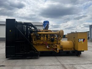 1500 kW 3512C CAT Gen Set , Year - 2008, open skid, 625 Hours, 4160 Volts, US EPA Tier 2 Flex Pre Emissions