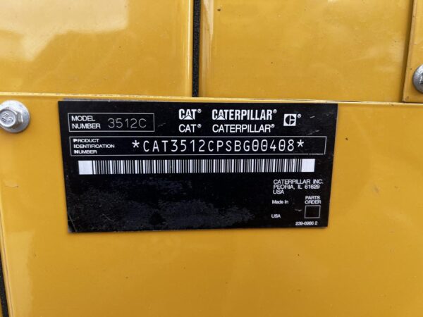 1500 kW 3512C CAT Gen Set , Year - 2008, open skid, 625 Hours, 4160 Volts, US EPA Tier 2 Flex Pre Emissions - Image 21