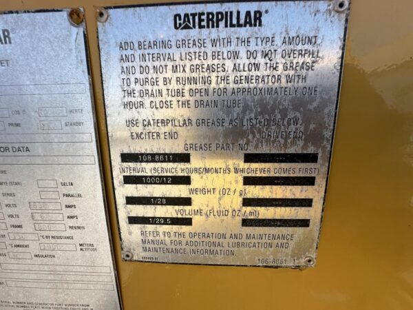 1750 kW Caterpillar 3516 Gen Set, with 2000 kW Marathon Gen End, 1509 Hours - Image 16