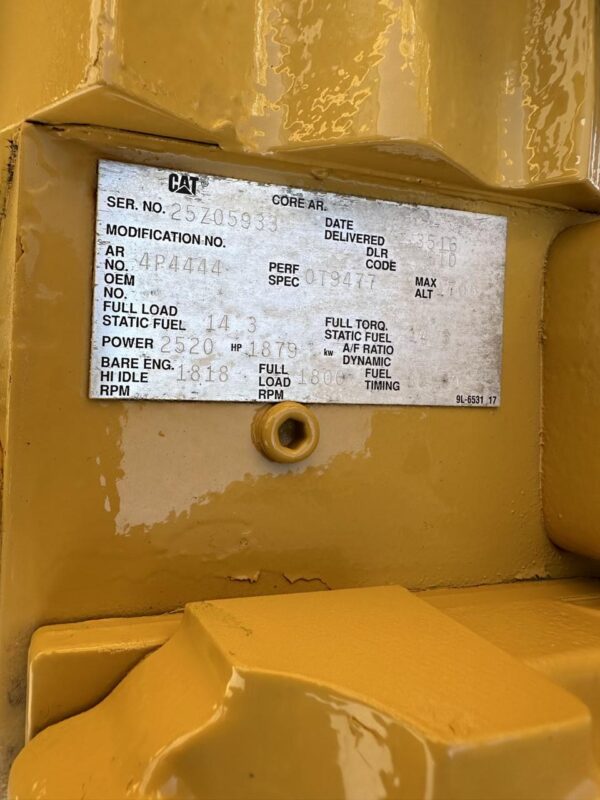 1750 kW Caterpillar 3516 Gen Set, with 2000 kW Marathon Gen End, 1509 Hours - Image 6