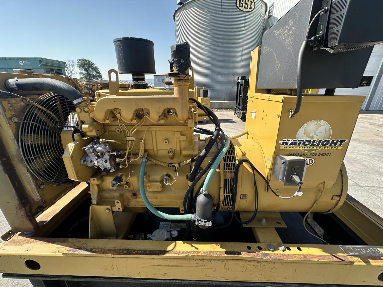 __40 kW Katolight Generator, 4.5 Liter John Deere Engine, 1002 Hours, Open Skid with Base Fuel Tank - Image 9