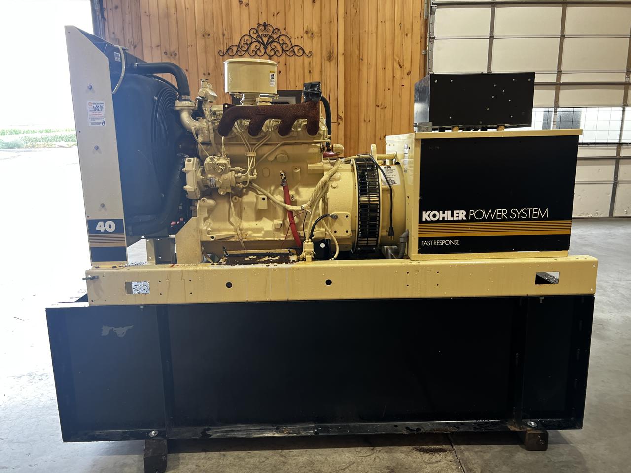 __40 kW Kohler Generator, with Base Tank 3.9 Liter John Deere Engine, Year - 1994, 1929 Hours - Image 5