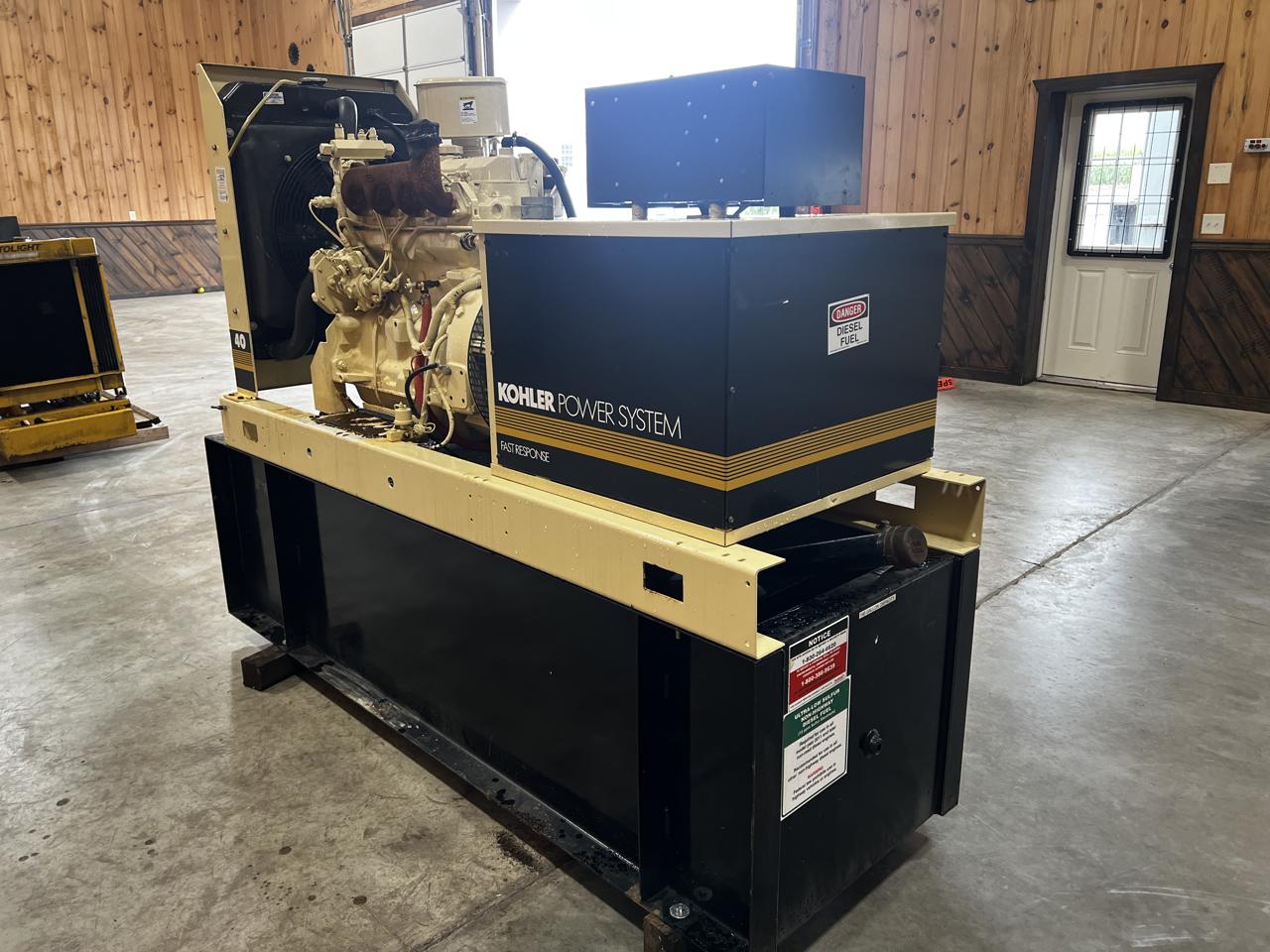 __40 kW Kohler Generator, with Base Tank 3.9 Liter John Deere Engine, Year - 1994, 1929 Hours - Image 6