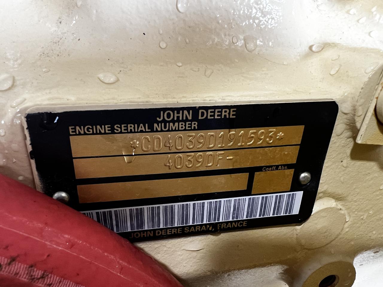 __40 kW Kohler Generator, with Base Tank 3.9 Liter John Deere Engine, Year - 1994, 1929 Hours - Image 9