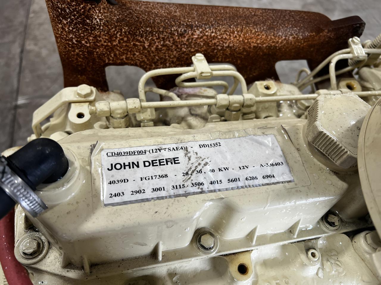 __40 kW Kohler Generator, with Base Tank 3.9 Liter John Deere Engine, Year - 1994, 1929 Hours - Image 10