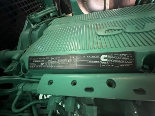 _450 kW Cummins/Onan Generator, with Enclosure and Base Tank, QSX15 Liter Cummins Engine, Year - 2020, 395 Hours, US EPA Tier 2 - Image 12