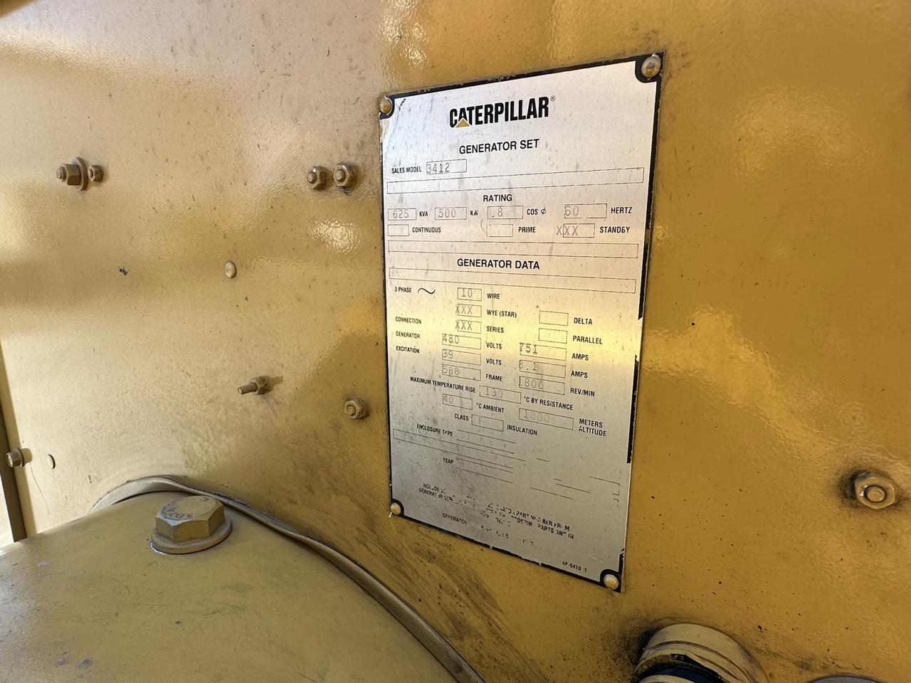 _500 kW 3412 Caterpillar Gen Set,with Remote Electric Drive Radiator, Year - 1995 - Image 16