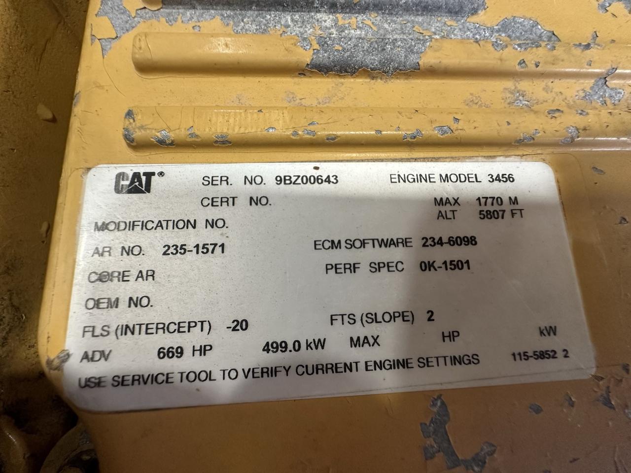 3456/ C16 16 Liter Industrial Engine, 669 HP at 1800, 708 Hours - Image 11