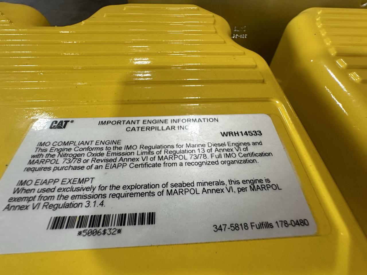 C18 New Cat Industrial Engine, 630 HP Tier 3 Pre Emissions for Export only - Image 9