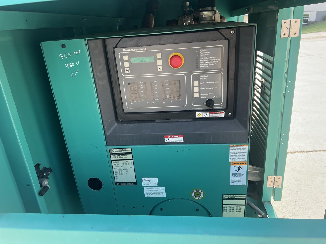 _125 kW Cummins/Onan Generator, with Enclosure, 8.1 Liter PSI Engine, Year - 2007, 365 Hours, Natural Gas or Propane - Image 13