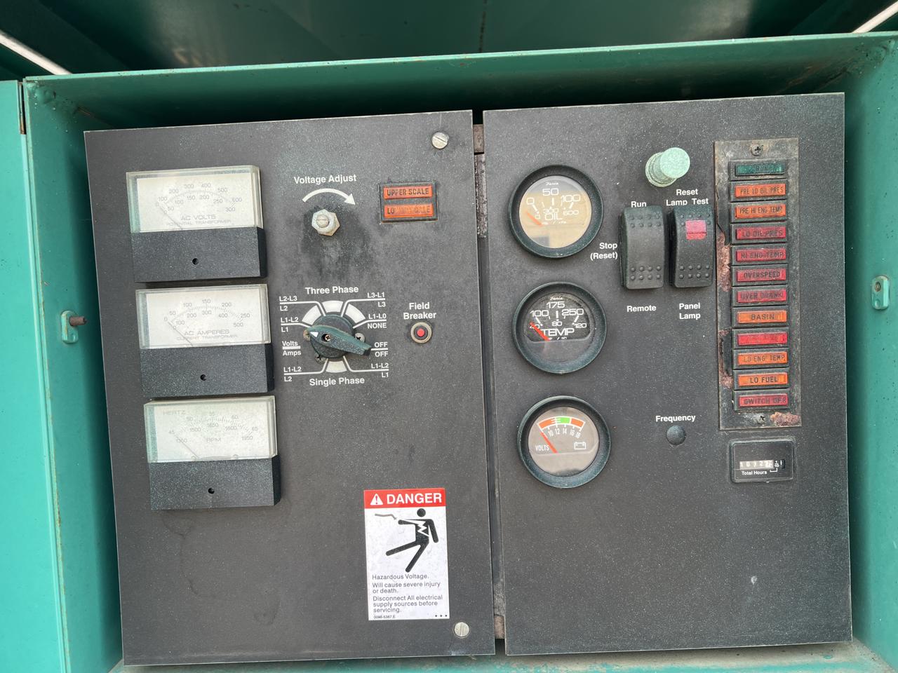 _125 kW Cummins/Onan Generator, 8.3 Liter Cummins Engine, 1072 Hours, with Enclosure & Base Tank - Image 14