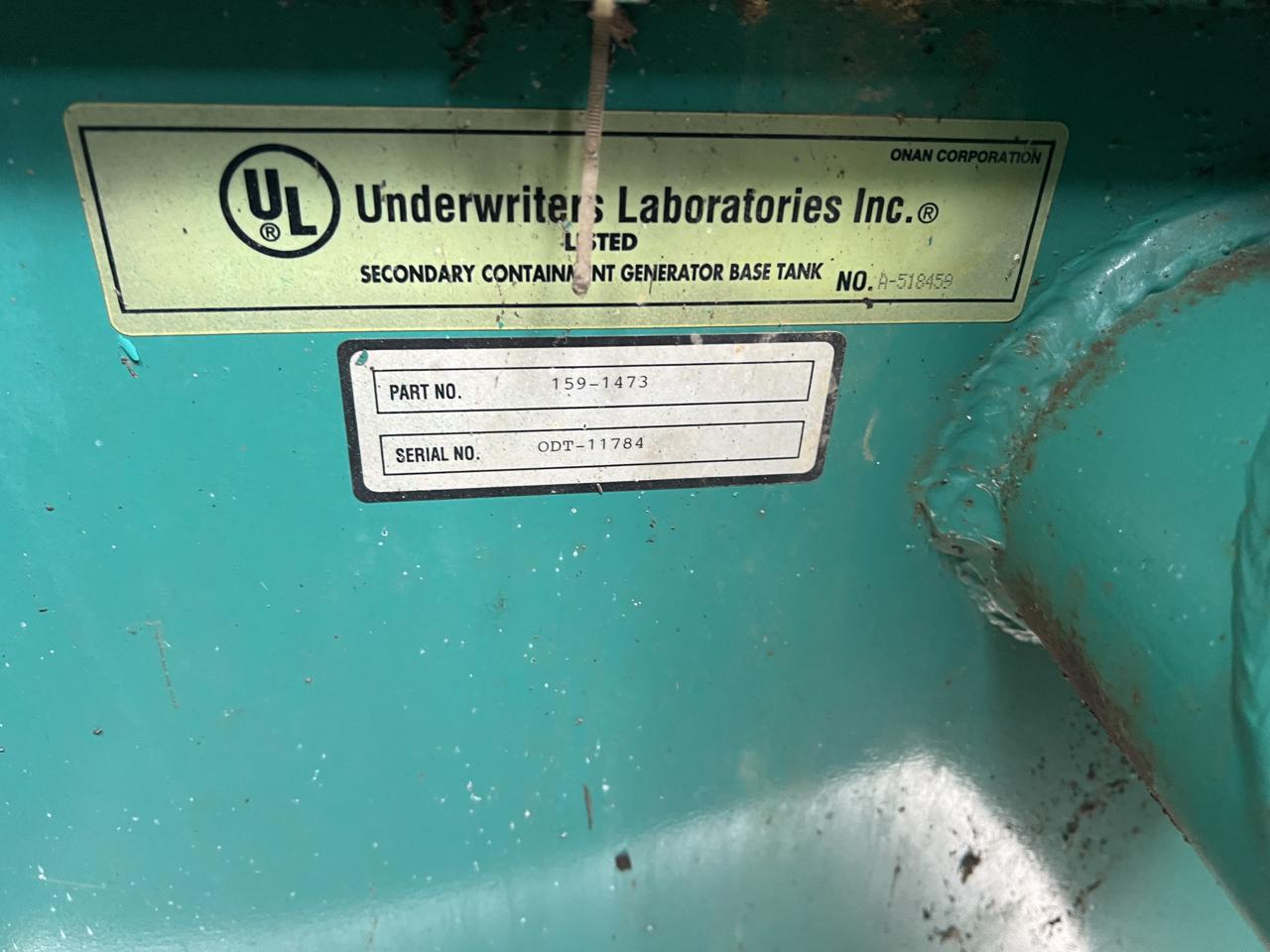 _125 kW Cummins/Onan Generator, 8.3 Liter Cummins Engine, 1072 Hours, with Enclosure & Base Tank - Image 17