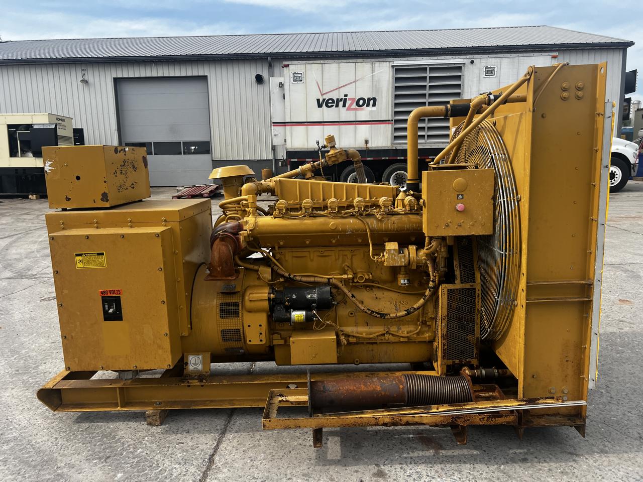 _135 kW Cat GenSet , Open Skid, Cat 3306T Natural Gas Engine, 524 Hours, Year - 2007